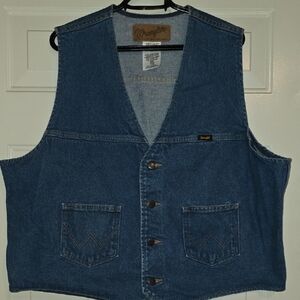 Wrangler Men's Indigo Denim Vest